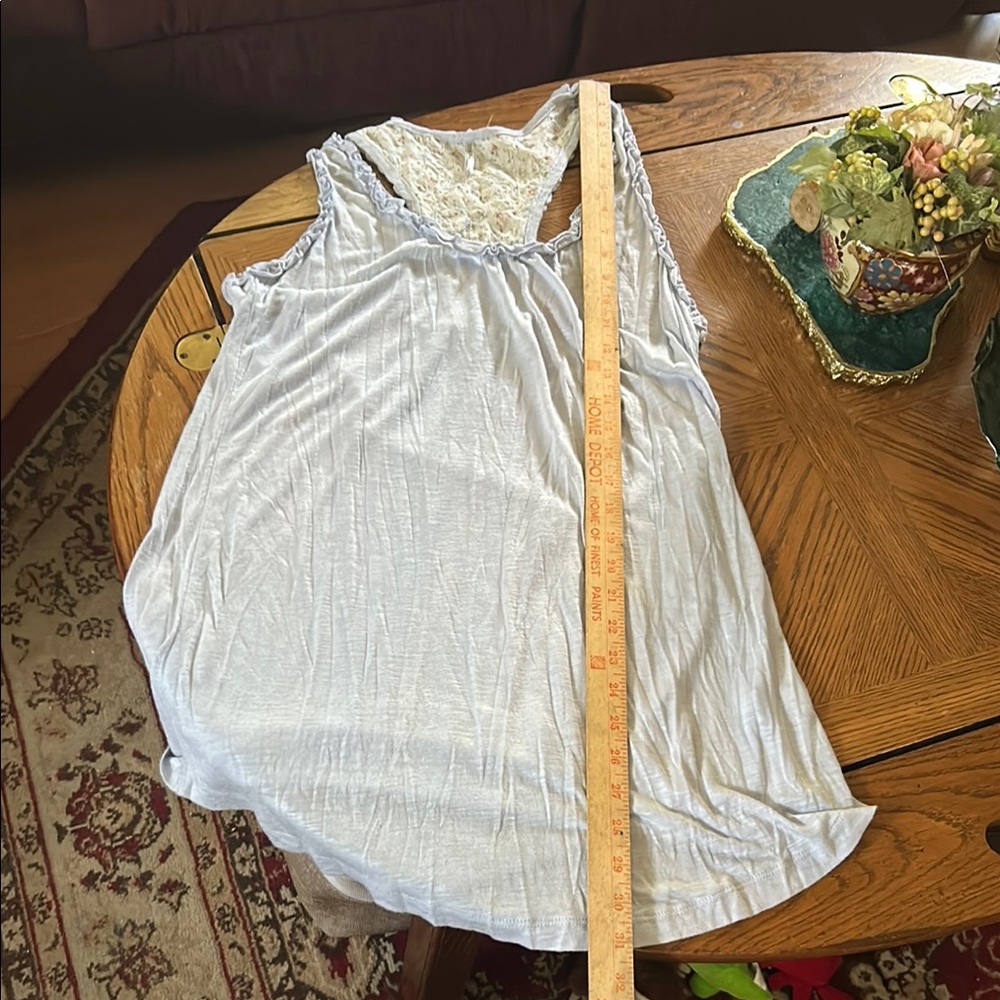 Light Blue Racer Back Tank Top - Picture 6 of 11